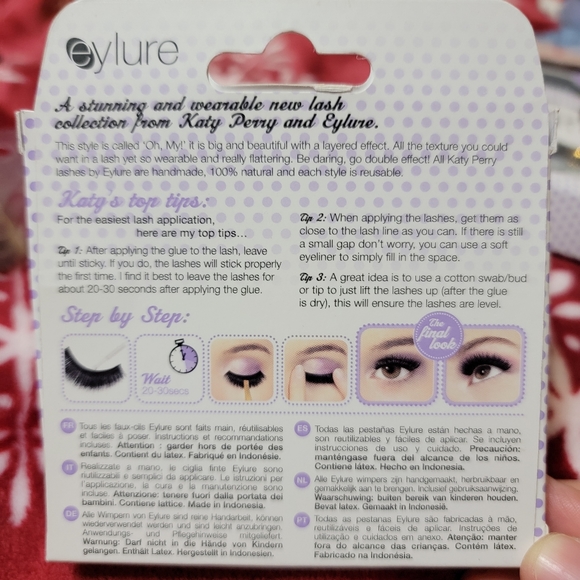 RARE Katy Perry "Oh, My!" Strip Lashes w/adhesive - Picture 4 of 5